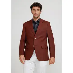 TRIAL - Chaqueta Hombre Lino Cesar Burdeo