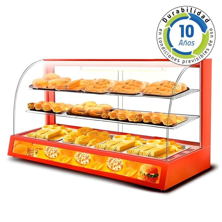 BOZZO Vitrina Sobremesa Calor DH-3P Mantenedora