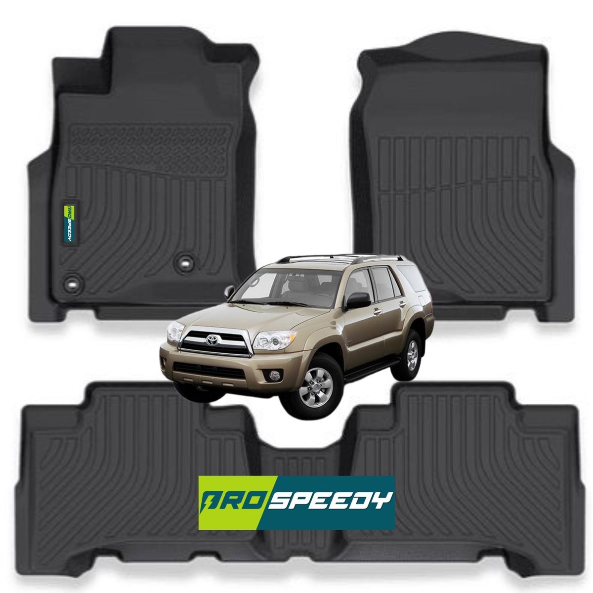 GENERICO - PISOS CALCE PERFECTO PROSPEEDY TOYOTA 4RUNNER 2003-2009 3PIEZAS