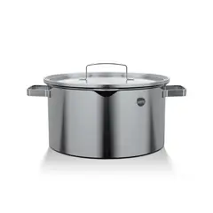 WENS - Cacerola Acero Inoxidable con tapa 24Cm