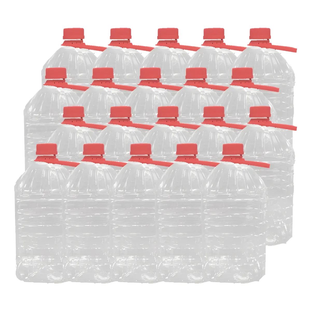 Bidón Pet Desechable De 5 Litros Con Tapa Y Manilla 20 Un, marca GENERICO - Foto Principal