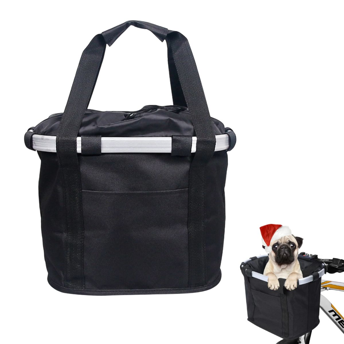 KINDA NICE - Cesta Plegable Para Bicicleta Con Capacidad De Carga De 5 Kg