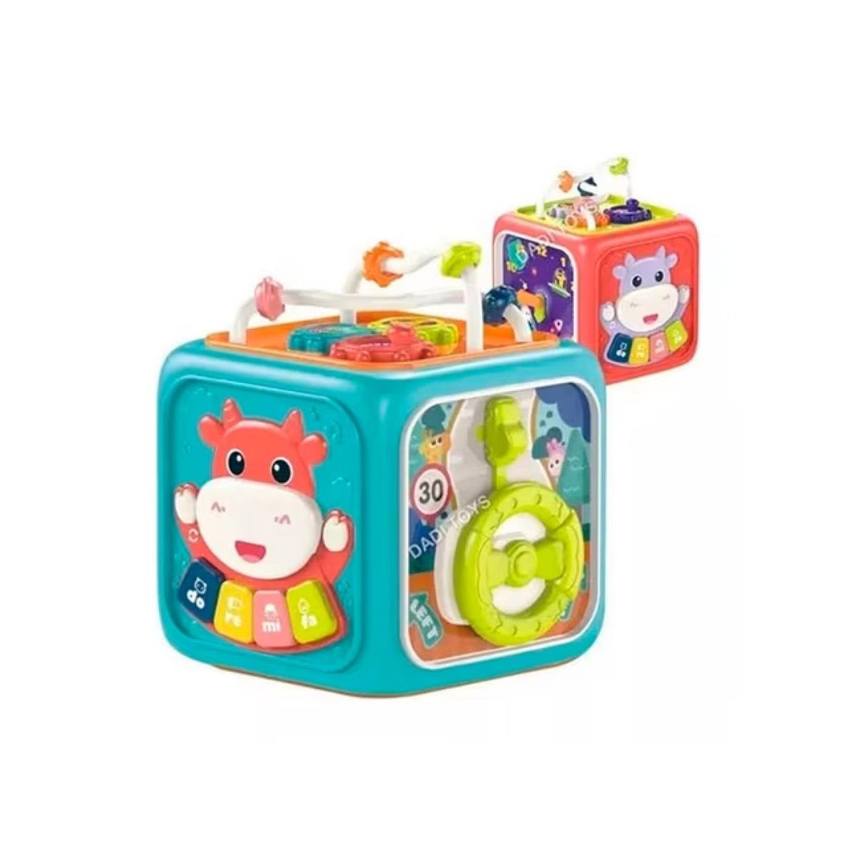 GENERICO - Juguete Cubo Didactico 6 En 1 Con Sonidos Estimulantes