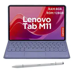 LENOVO - Tablet M11 K10 8GB+128GB WiFi 11+Teclado Púrpura+Lápiz táctil