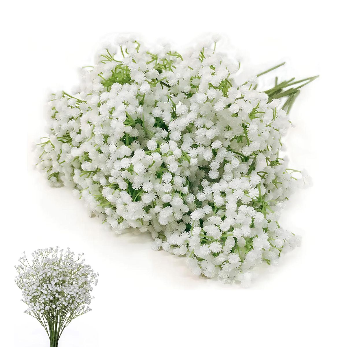 KINDA NICE - Flores Blancas De Gypsophila Flores Artificiales Decorativas