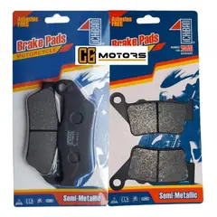 GENERICO - Pastillas Freno Delanteras + Traseras Pulsar Ns 200 / Rs 200