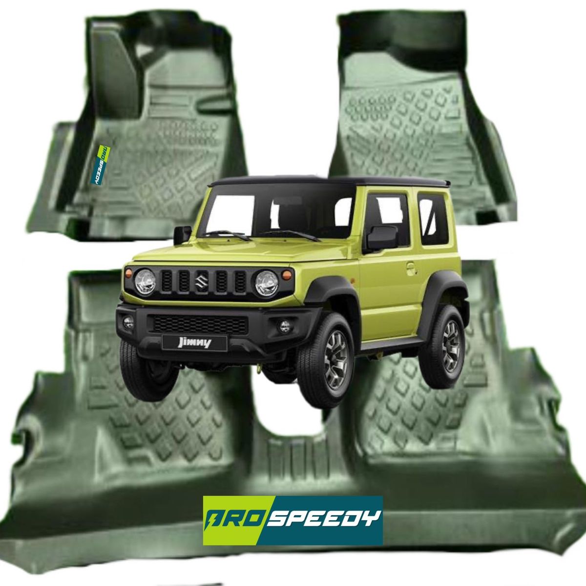 GENERICO - PISOS CALCE PERFECTO PROSPEEDY SUZUKI JIMMY 3 PUERTAS AUTOMATICO 2020+ 3PIEZAS