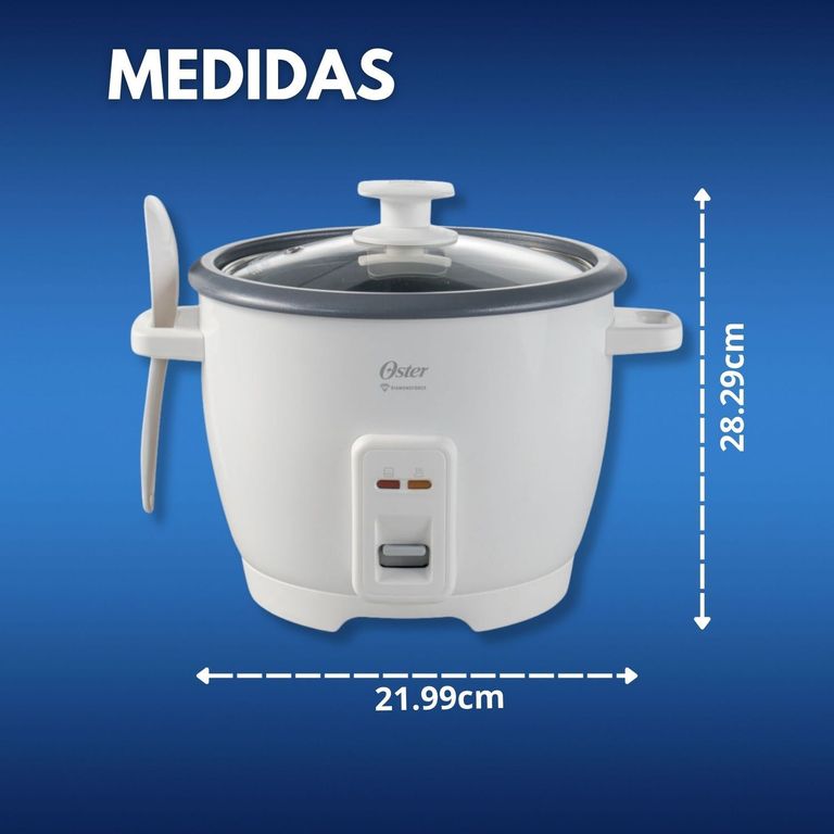 OSTER Arrocera de 7 Tazas, con DiamondForce, CKSTRCB7DFWHT