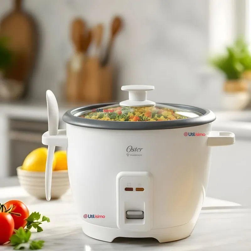 OSTER - Arrocera Oster de 7 Tazas, con DiamondForce, CKSTRCB7DFWHT