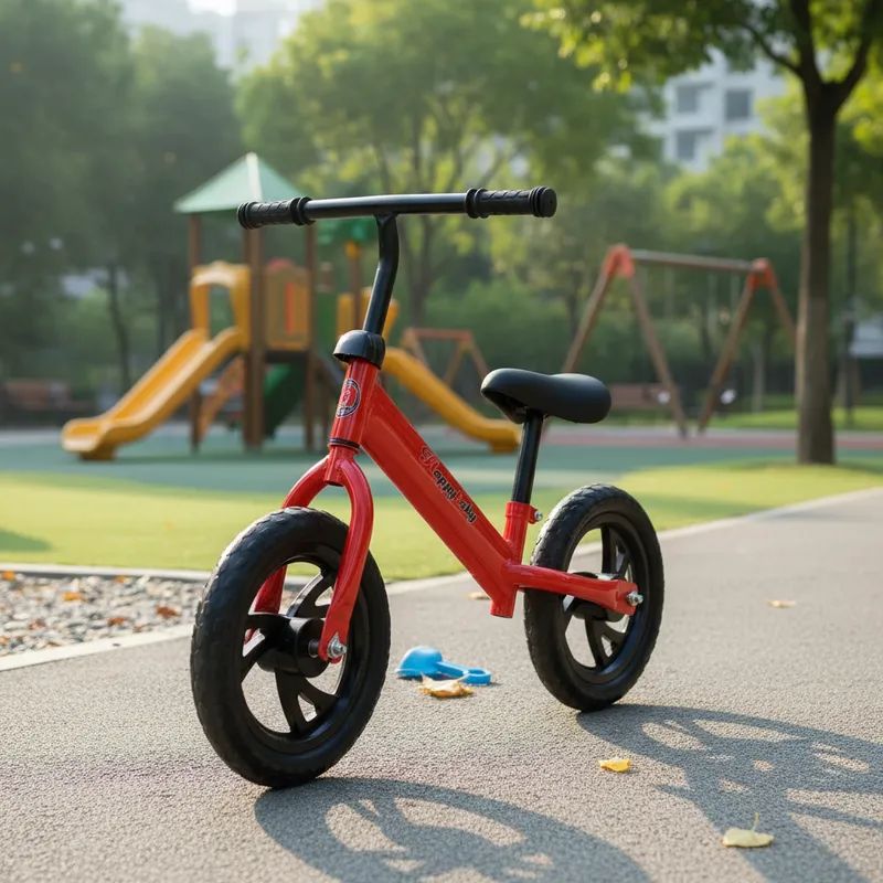 GENERICO - BICICLETA DE EQUILIBRIO SIN PEDAL RIN 12 ROJO MP