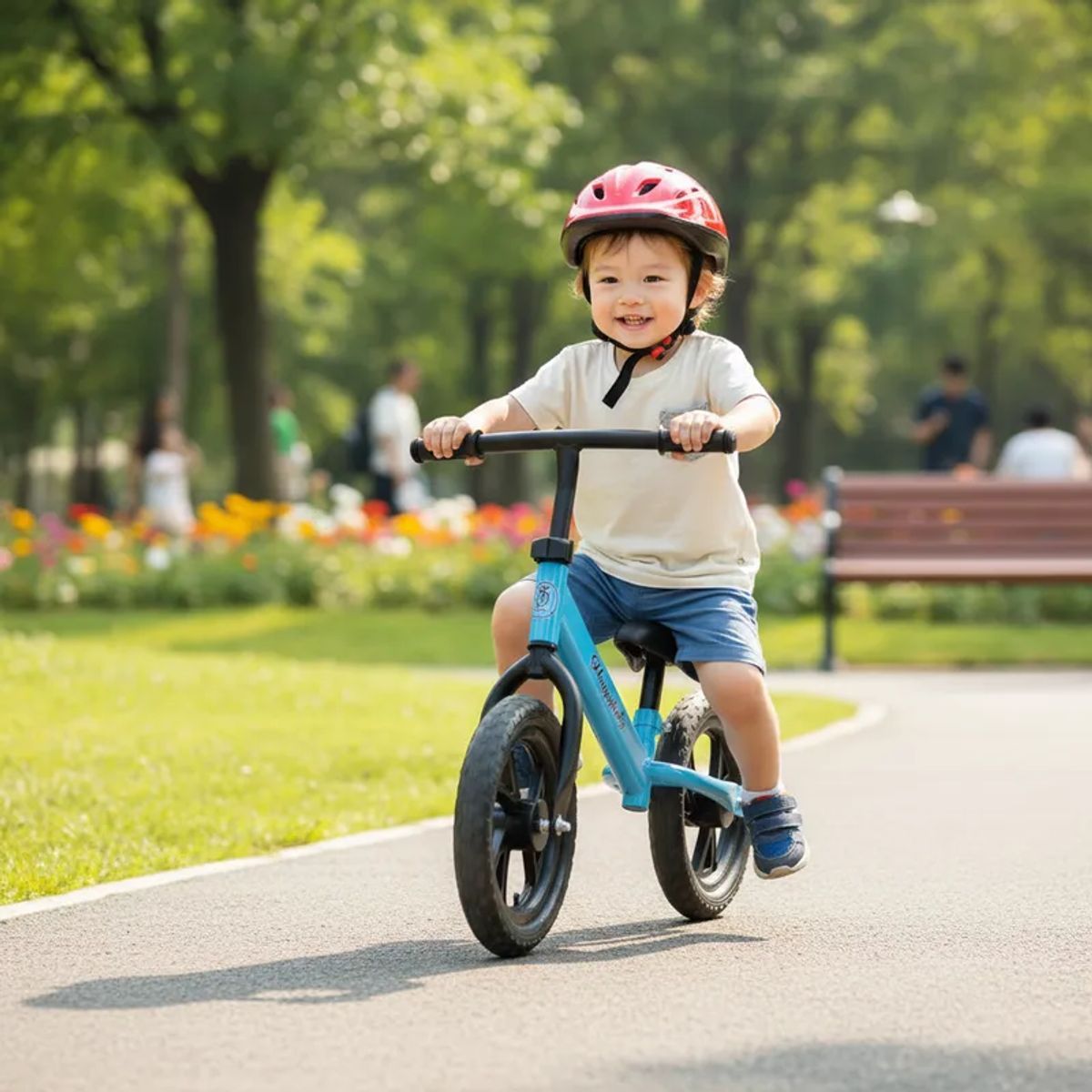 GENERICO - BICICLETA DE EQUILIBRIO SIN PEDAL RIN 12 AZUL MP