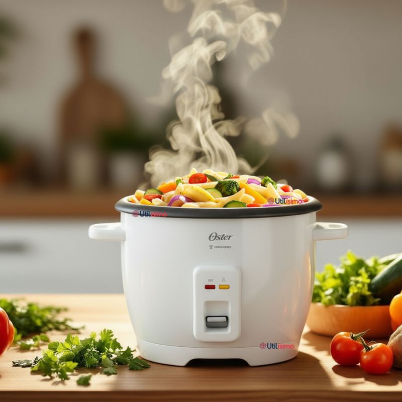 OSTER - Arrocera Oster de 7 Tazas, con DiamondForce, CKSTRCB7DFWHT