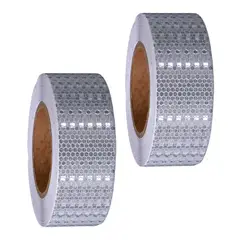 KINDA NICE - Cinta Reflectante De Advertencia De Seguridad 5cmx25m2 Rollo