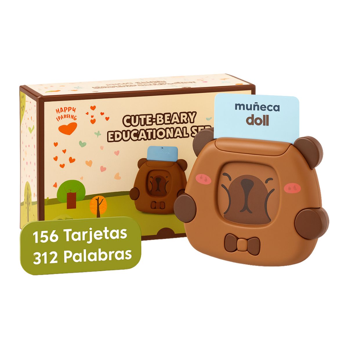 GENERICO - Maquina Tarjetas Didacticas De Aprendizaje Español Ingles - Cafe
