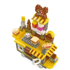 GENERICO - Juguete Carrito De Comidas En Bloques Y Figuras 117 Piezas