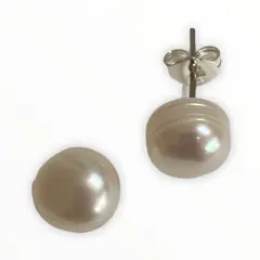 TAETHAI - Aros de plata 925 al lóbulo, Perla