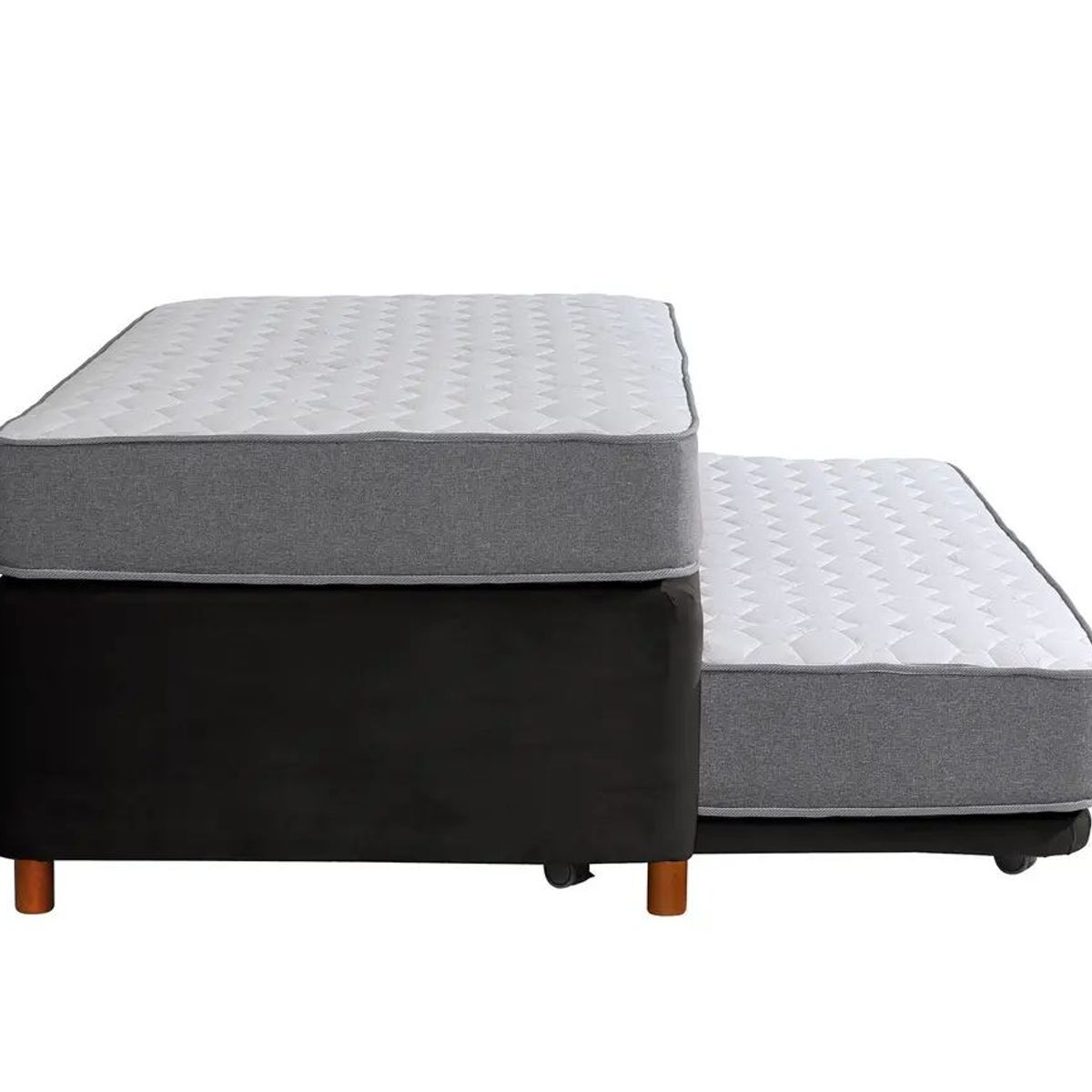 ALTERNATIVE - Cama Nido Ortopedic 1.5 Plazas X 2.00Mt negra
