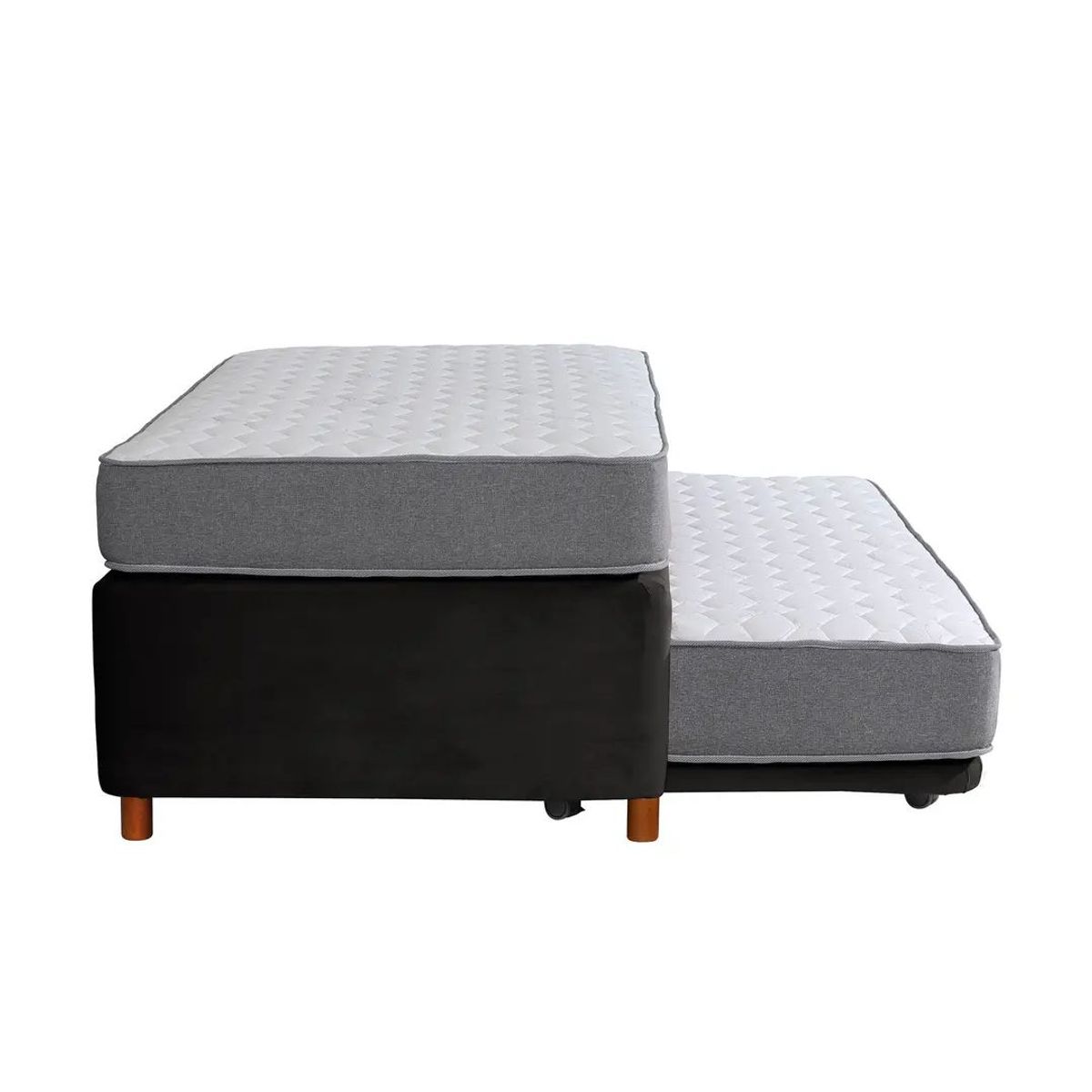 ALTERNATIVE - Cama Nido Ortopedic 1.5 Plazas X 2.00Mt negra