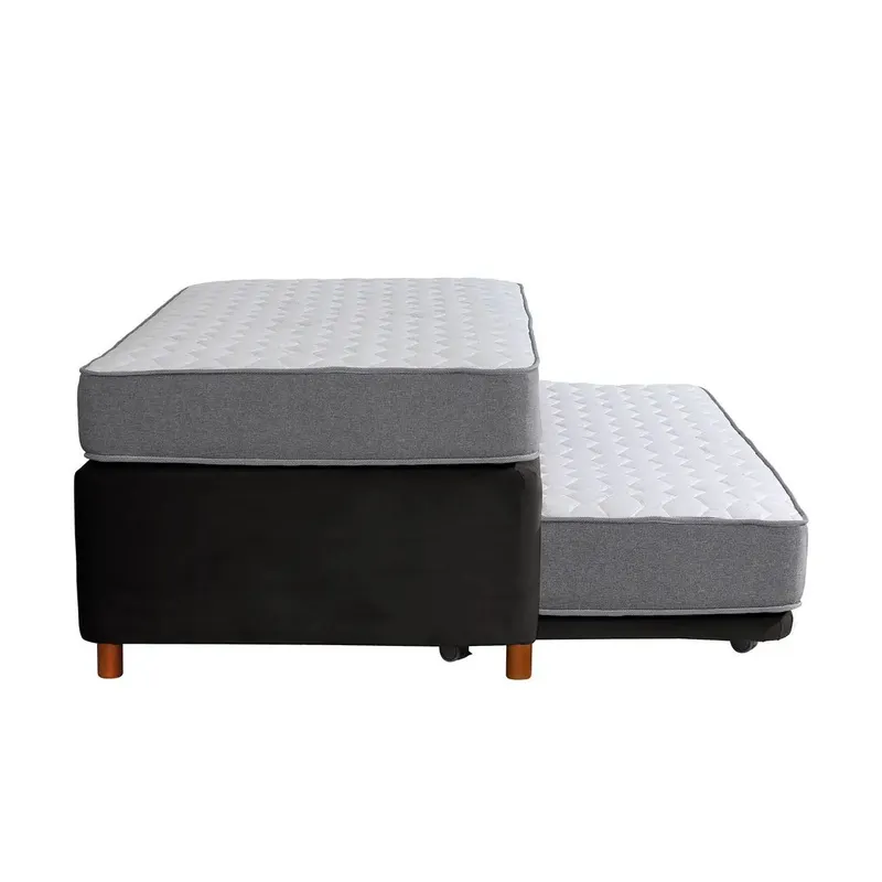 ALTERNATIVE - Cama Nido Ortopedic 1.5 Plazas X 2.00Mt negra