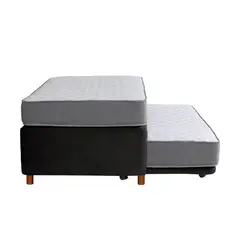 ALTERNATIVE - Cama Nido Ortopedic 1.5 Plazas X 2.00Mt negra