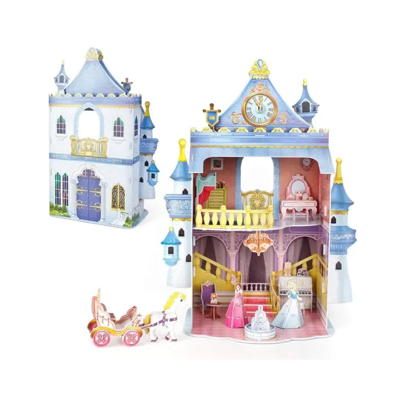 GENERICO - Juguete Castillo De Muñecas 81 Pcs Rompecabezas 3D Infantil