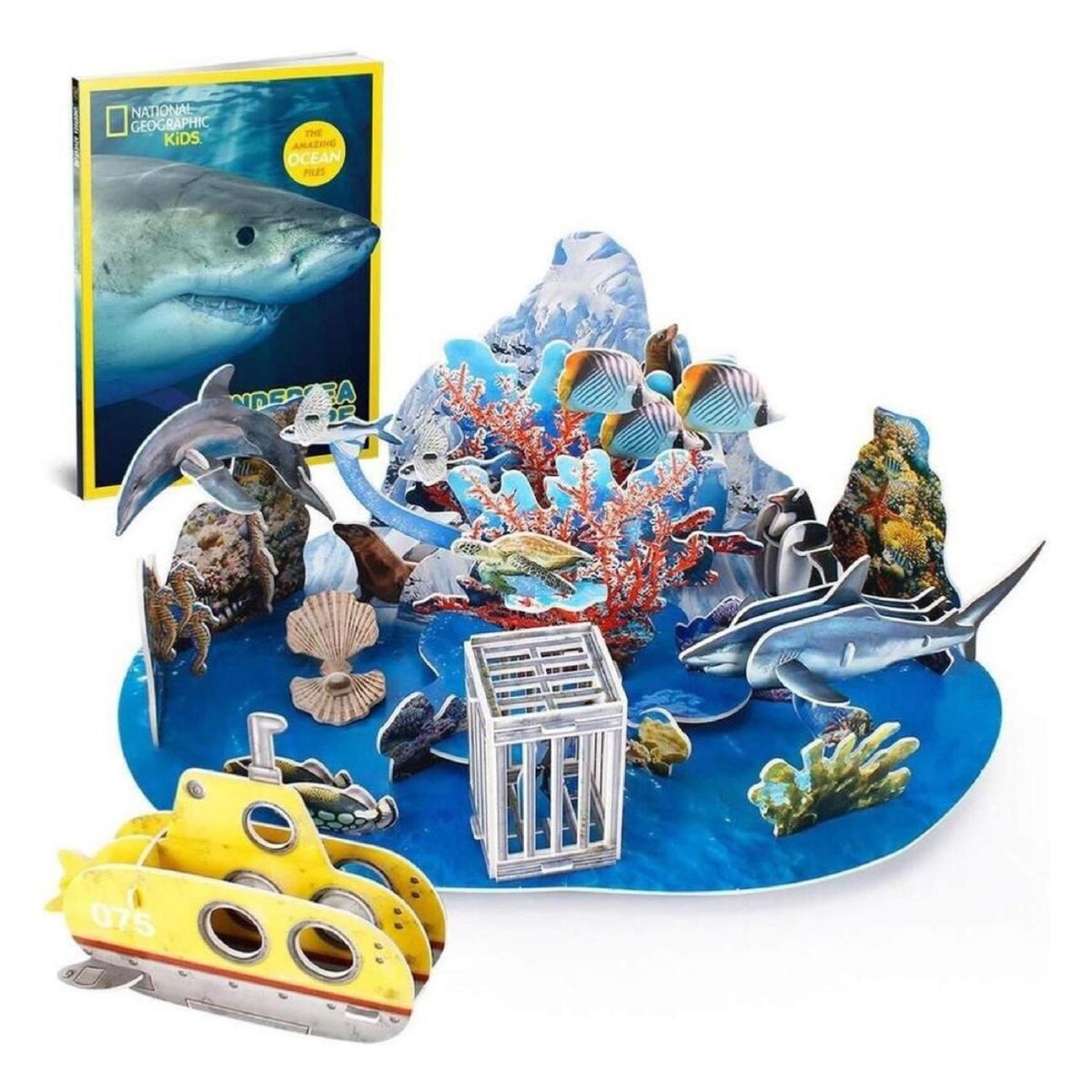 GENERICO - Juguete Rompecabezas 3D Vida Submarina 63 Piezas Infantil