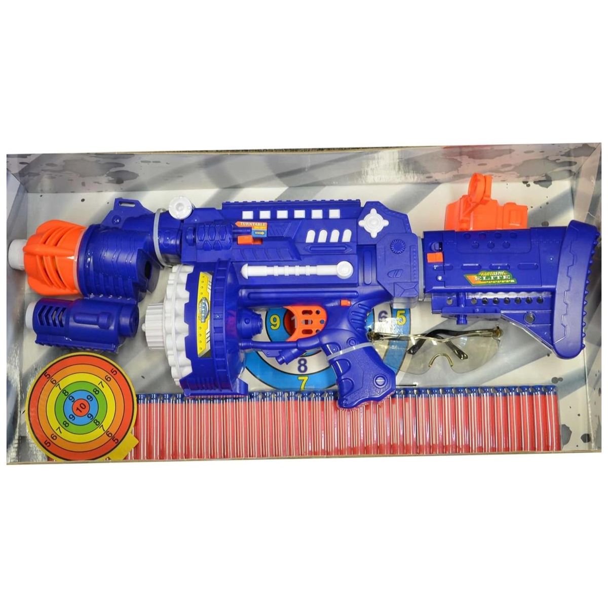 GENERICO - Juguete Lanzador De Dardos Blaster Acc Azul Infantil