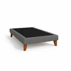 VITELIO - BASE DE CAMA PLAZA Y MEDIA 1.5 GRIS