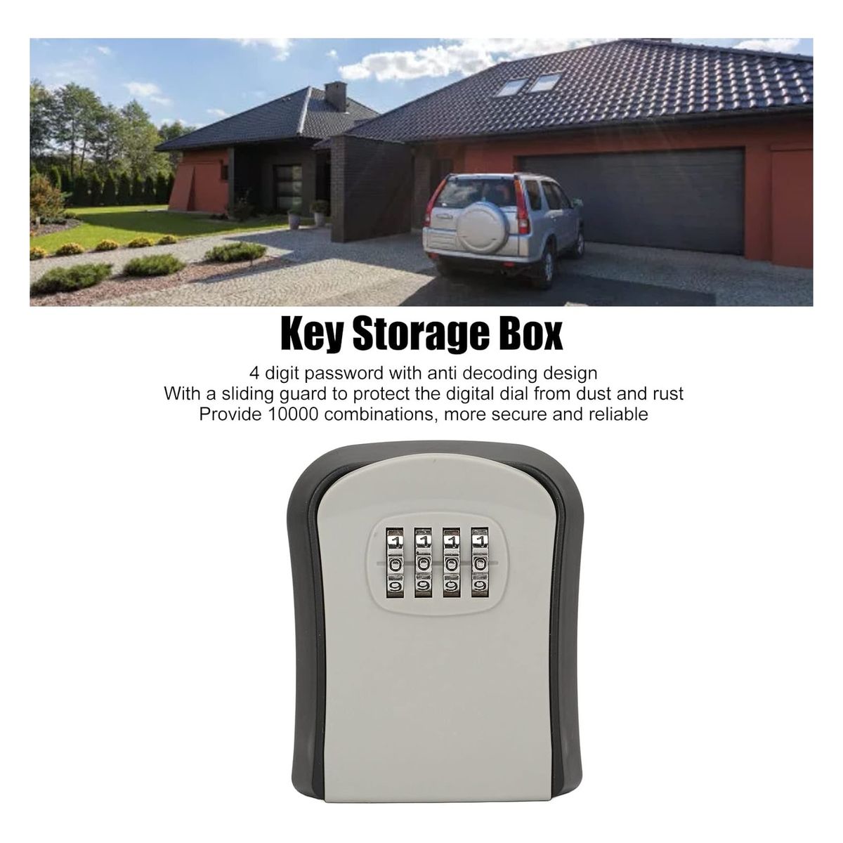 KINDA NICE - Caja Fuerte Caja De Almacenamiento Para Llave De Pared