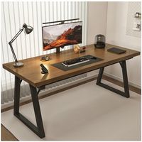 Escritorio Oficina 160cm Estructura Metálica Grueso 30mm Metal Madera