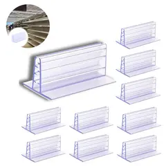 KINDA NICE - 10u Base De Soporte De Pvc Para El Panel Divisorio 5x4x3 Cms