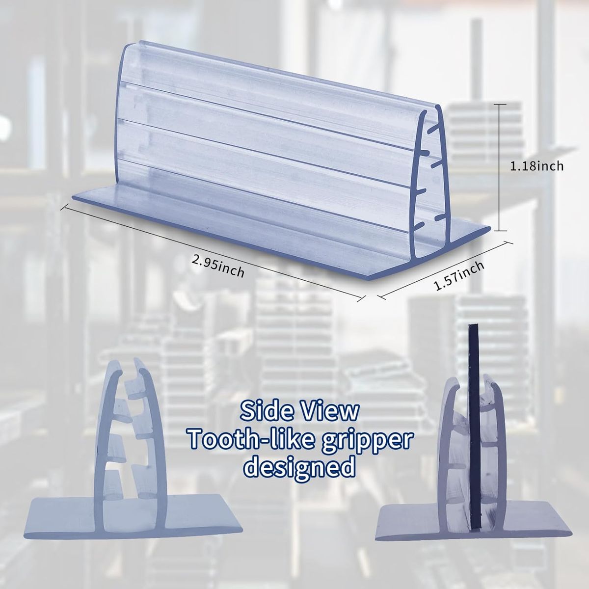 KINDA NICE - 10u Base De Soporte De Pvc Para El Panel Divisorio 5x4x3 Cms