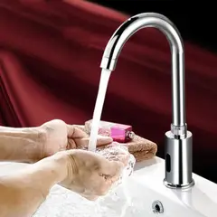 BLUEDREAMER - Grifos para fregadero de cocina sin contacto sensor de movimiento automático