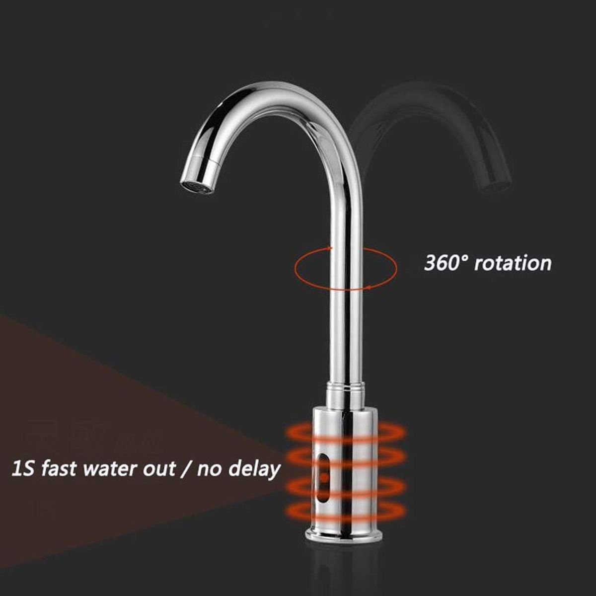 BLUEDREAMER - Grifos para fregadero de cocina sin contacto sensor de movimiento automático