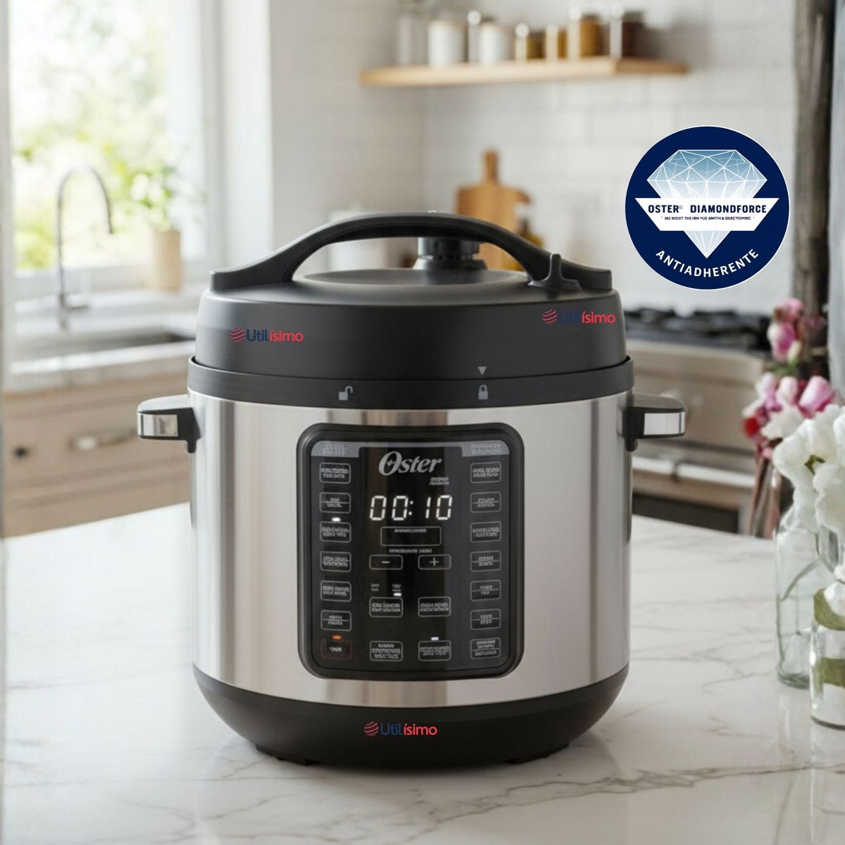 OSTER - Oster Multiolla Turbo 7,5 L Capacidad 14 Funciones Recubrimiento Oster DiamondForce CKSTPCECT75DF