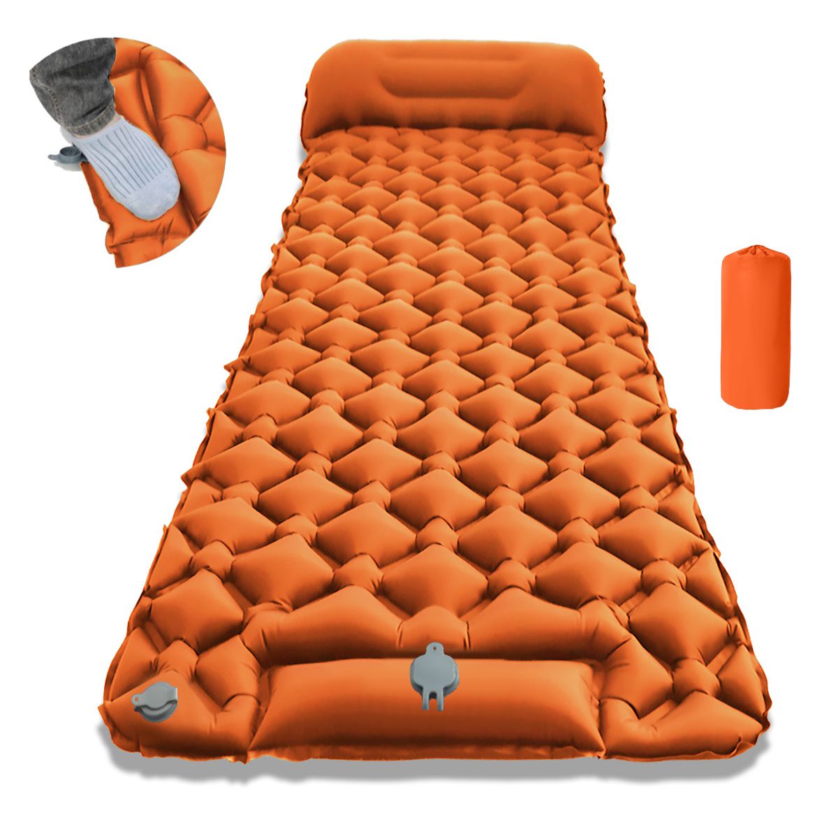 GENERICO - Colchoneta Inflable Individual Camping Mat Inflable Acampar