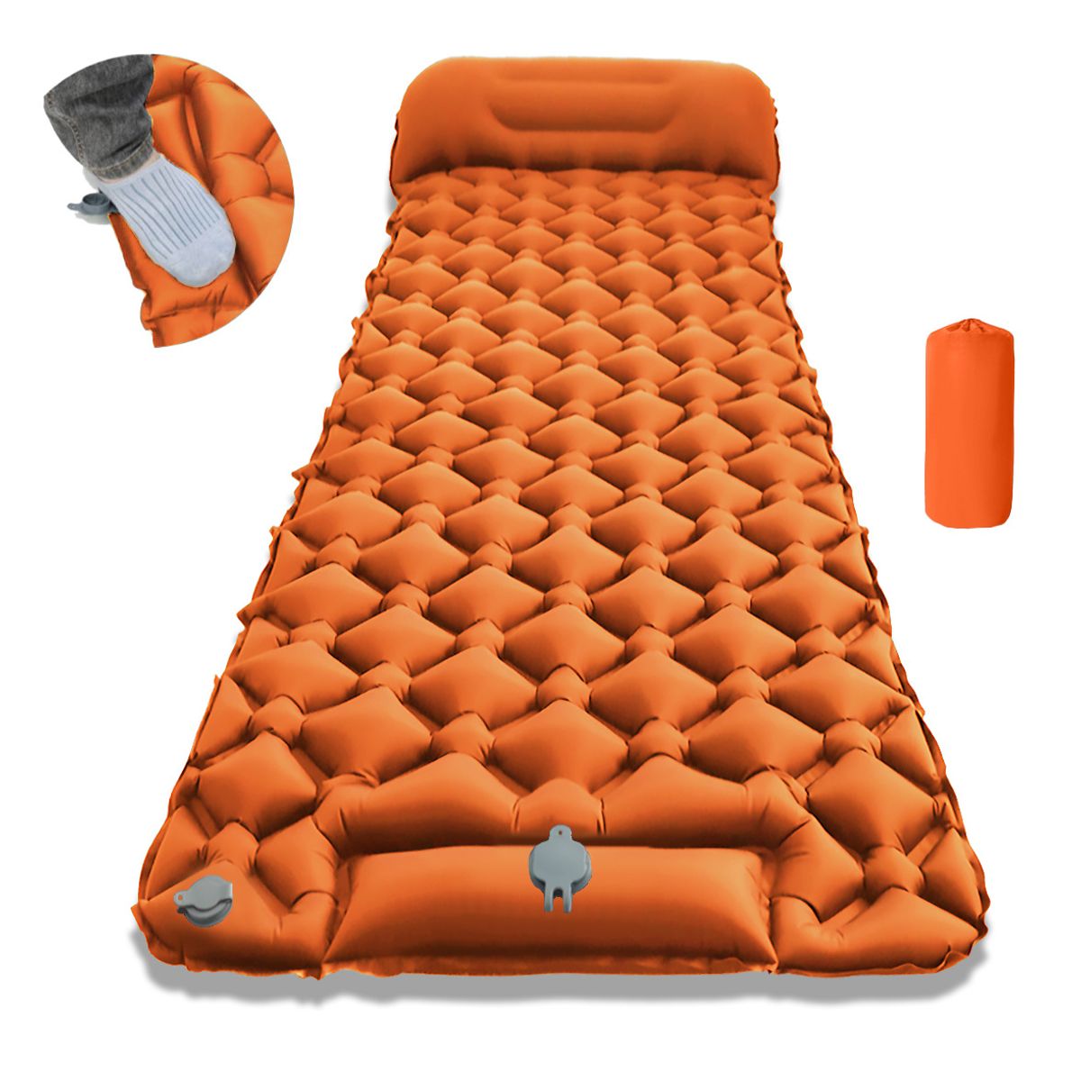 GENERICO - Colchoneta Inflable Individual Camping Mat Inflable Acampar
