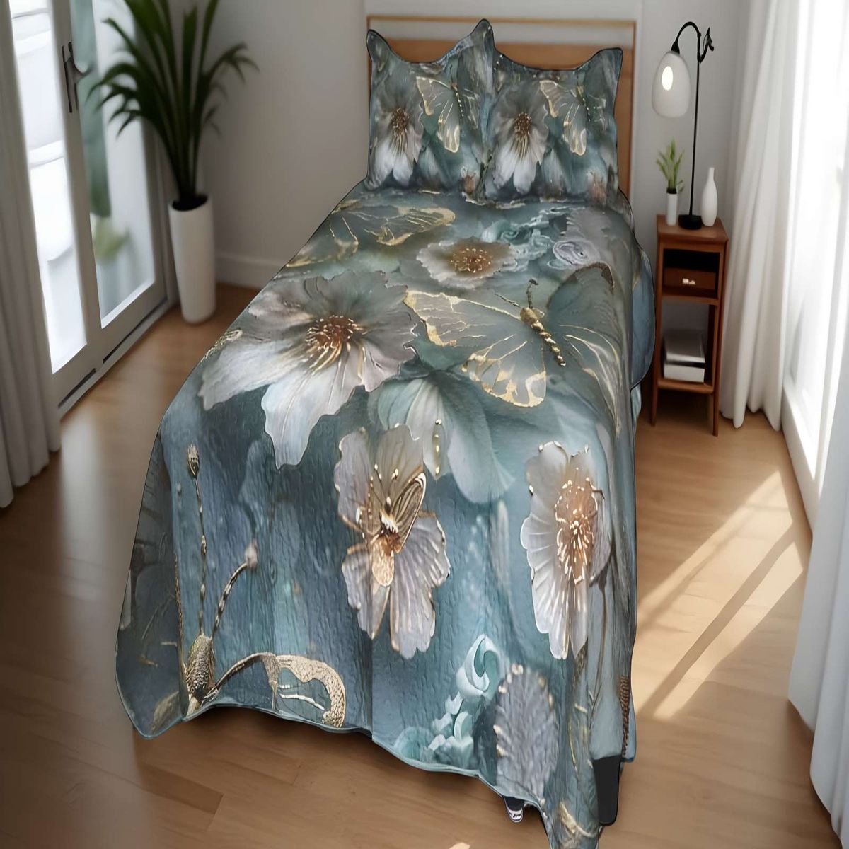 GENERICO - CUBRECAMA QUILT COLCHA DE VERANO 5D 2 PLAZAS 230 X 250 CM