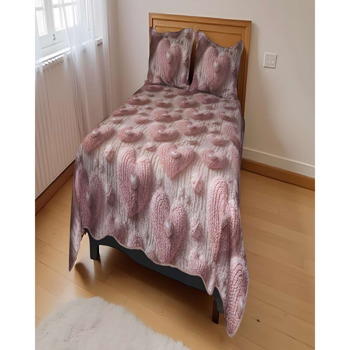 GENERICO - CUBRECAMA QUILT COLCHA DE VERANO 5D 2 PLAZAS 230 X 250 CM