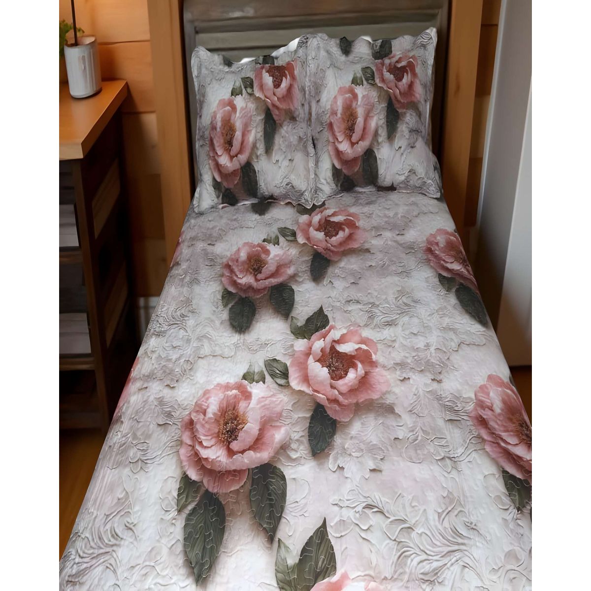 GENERICO - CUBRECAMA QUILT COLCHA DE VERANO 5D 2 PLAZAS 230 X 250 CM