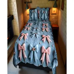 GENERICO - CUBRECAMA QUILT INFANTIL DE VERANO 5D PLAZA Y MEDIA 180 X 230 CM