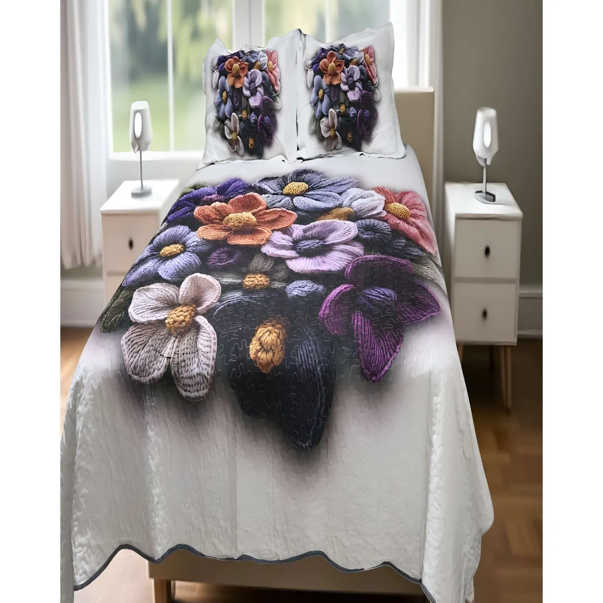 GENERICO - CUBRECAMA QUILT COLCHA DE VERANO 5D 2 PLAZAS 230 X 250 CM