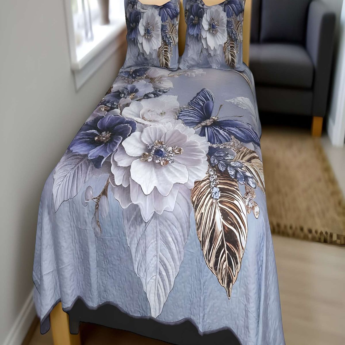 GENERICO - CUBRECAMA QUILT COLCHA DE VERANO 5D KING 250 X 270 CM