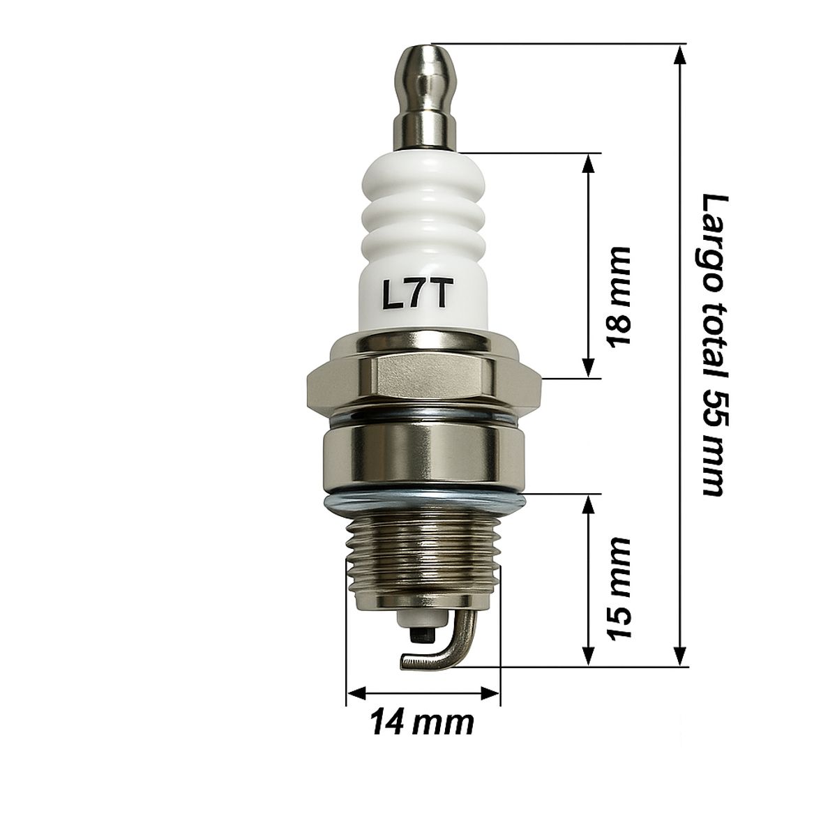 GENERICO - Bujia L7t Motosierra Desbrozadora Orilladora Compatible Sthil Husqvarna