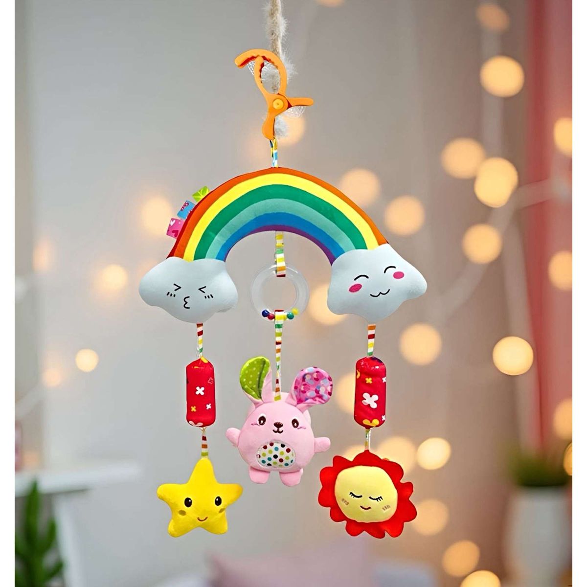 GENERICO - Juguete móvil de coche para bebé colgante arcoíris