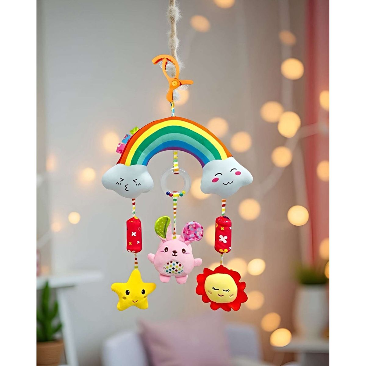 GENERICO - Juguete móvil de coche para bebé colgante arcoíris