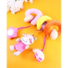 GENERICO - Sonajero espiral colgante para cochecito de bebé diseño vaca