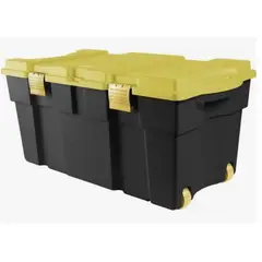 GENERICO - Caja Baul Organizador 130 Litros - Negro