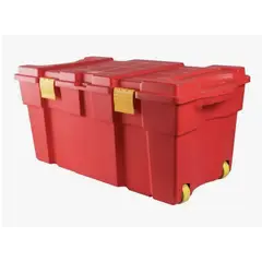 GENERICO - Caja Baul Organizador 130 Litros - Rojo