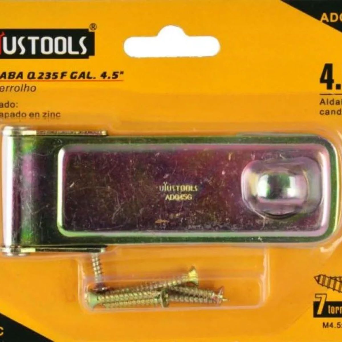 METALFER - Aldaba Galvanizada Uyustools 4.5 Pulgadas